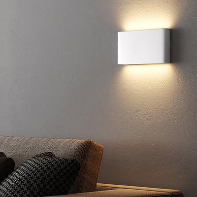 Applique murale LED carrée rectangulaire en aluminium moderne et minimaliste pour chevet 