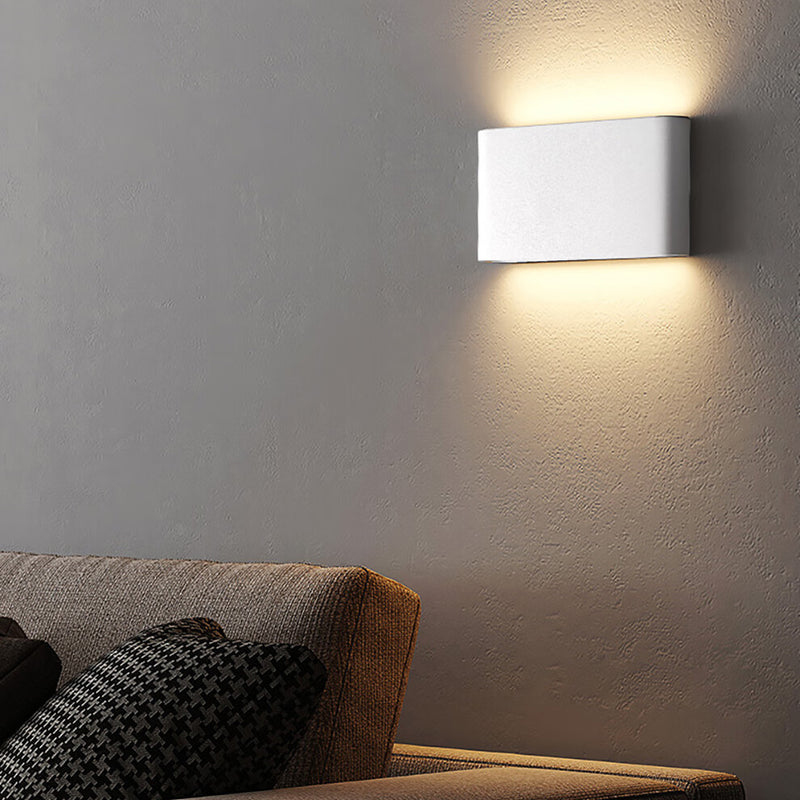 Applique murale LED carrée rectangulaire en aluminium moderne et minimaliste pour chevet 