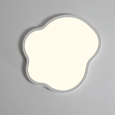 Modern Minimalist Aluminum PVC Irregular Cloud LED Flush Mount Ceiling Light For Bedroom