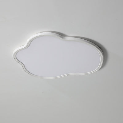 Modern Minimalist Aluminum PVC Irregular Cloud LED Flush Mount Ceiling Light For Bedroom