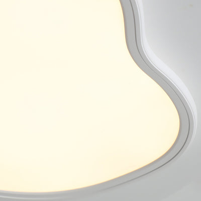 Modern Minimalist Aluminum PVC Irregular Cloud LED Flush Mount Ceiling Light For Bedroom