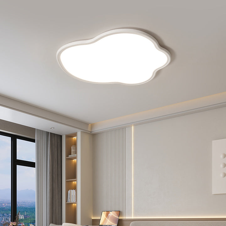 Luz de techo LED empotrada de nube irregular de PVC de aluminio minimalista moderno para dormitorio 