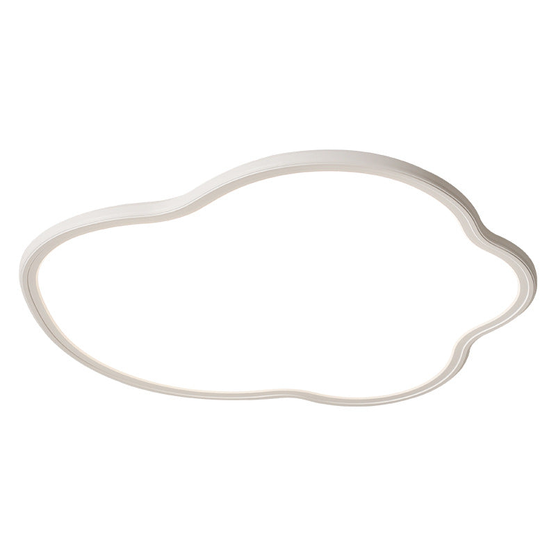 Luz de techo LED empotrada de nube irregular de PVC de aluminio minimalista moderno para dormitorio 