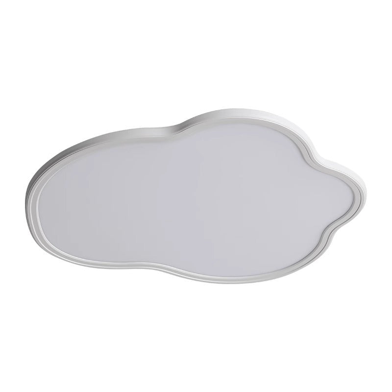Modern Minimalist Aluminum PVC Irregular Cloud LED Flush Mount Ceiling Light For Bedroom
