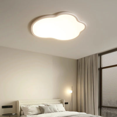 Modern Minimalist Aluminum PVC Irregular Cloud LED Flush Mount Ceiling Light For Bedroom
