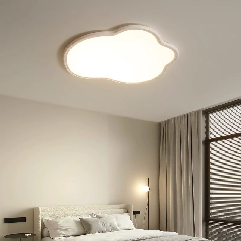 Modern Minimalist Aluminum PVC Irregular Cloud LED Flush Mount Ceiling Light For Bedroom