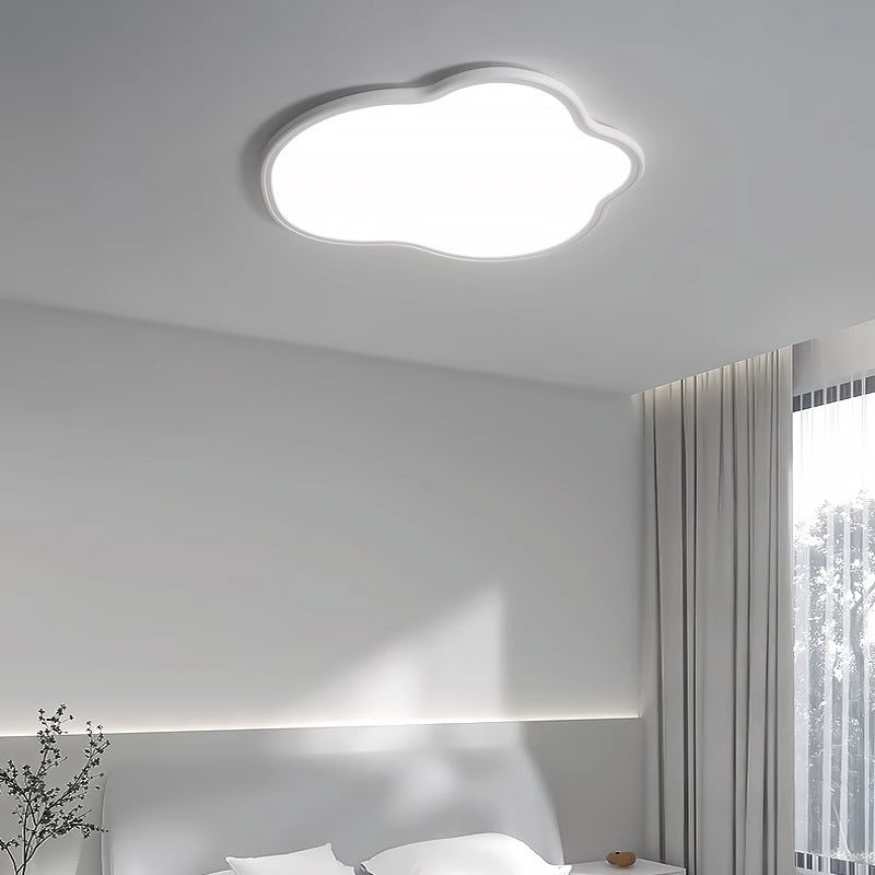 Modern Minimalist Aluminum PVC Irregular Cloud LED Flush Mount Ceiling Light For Bedroom