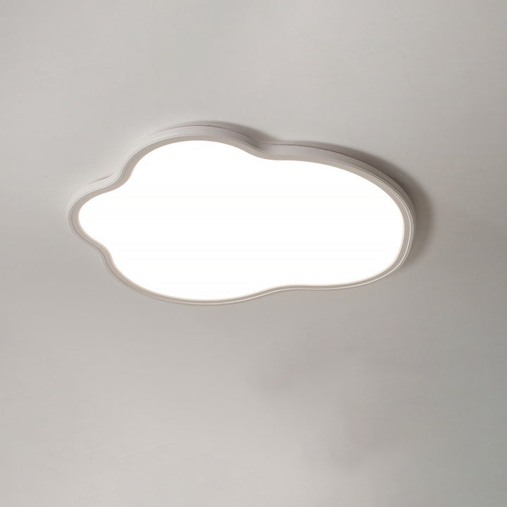 Luz de techo LED empotrada de nube irregular de PVC de aluminio minimalista moderno para dormitorio 