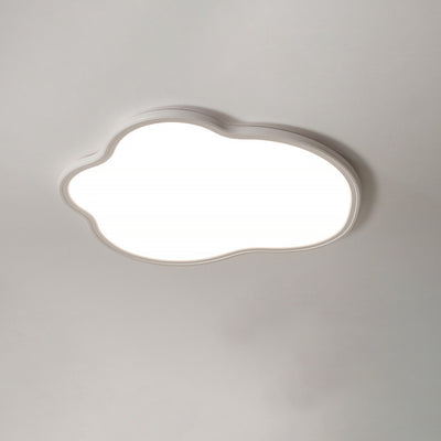 Modern Minimalist Aluminum PVC Irregular Cloud LED Flush Mount Ceiling Light For Bedroom