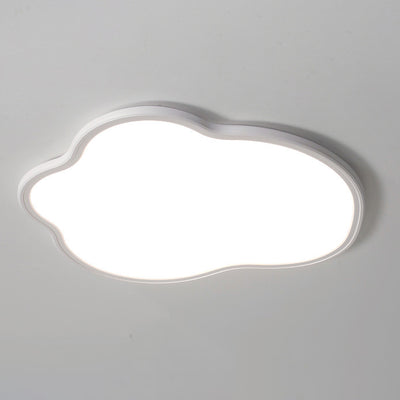 Modern Minimalist Aluminum PVC Irregular Cloud LED Flush Mount Ceiling Light For Bedroom