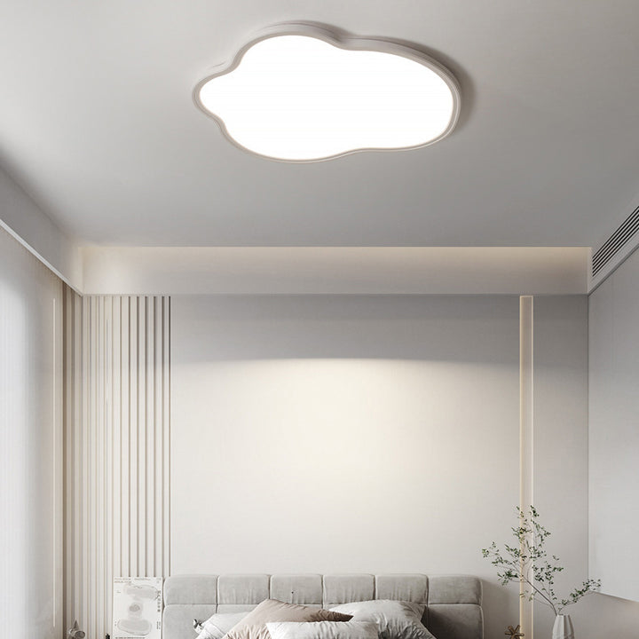 Luz de techo LED empotrada de nube irregular de PVC de aluminio minimalista moderno para dormitorio 