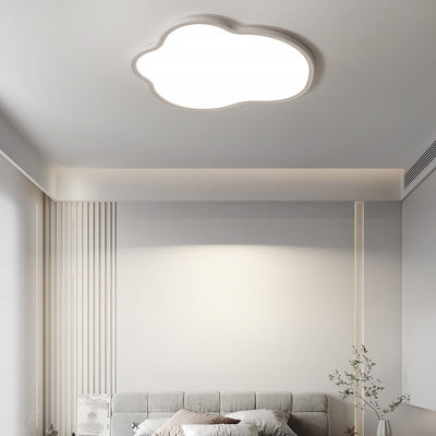 Modern Minimalist Aluminum PVC Irregular Cloud LED Flush Mount Ceiling Light For Bedroom