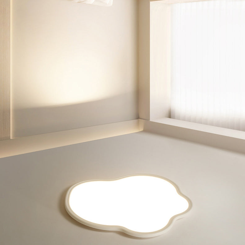 Modern Minimalist Aluminum PVC Irregular Cloud LED Flush Mount Ceiling Light For Bedroom