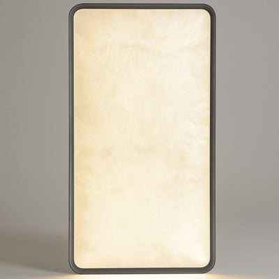 Modern Simplicity Aluminum Acrylic Rectangular Square Round Enamel Ice Flower Texture LED Flush Mount Ceiling Light For Living Room