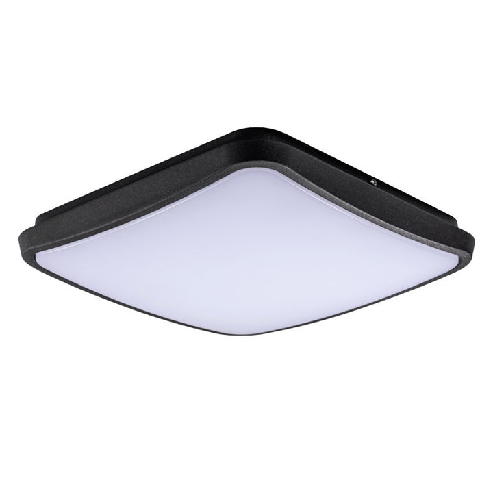 Moderne minimalistische wasserdichte Aluminiumlegierung PC runde quadratische LED-Deckenleuchte für den Außenbereich 