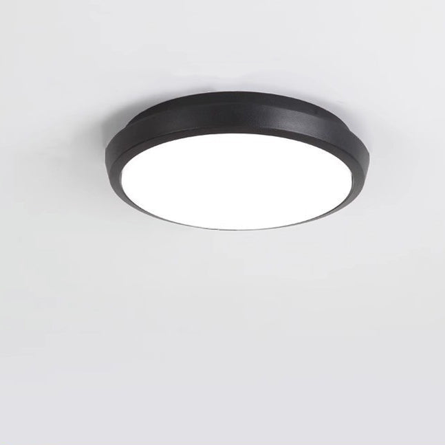 Moderne minimalistische wasserdichte Aluminiumlegierung PC runde quadratische LED-Deckenleuchte für den Außenbereich 