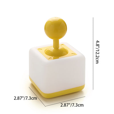 مصباح طاولة LED عصري قابل لإعادة الشحن يعمل يدويًا مع قاعدة هزازة من ABS وPP، ضوء ليلي لغرفة النوم 