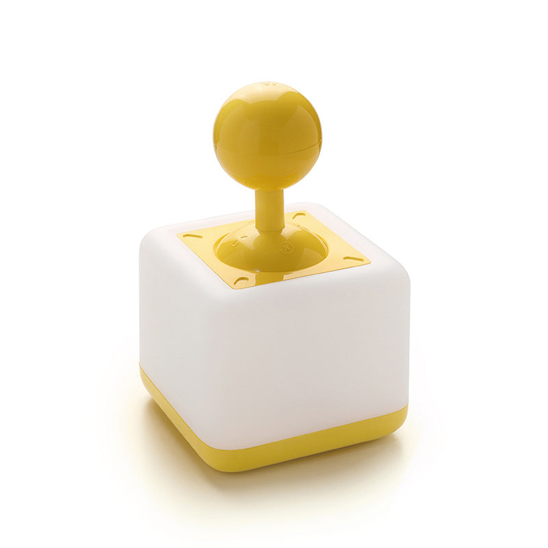 مصباح طاولة LED عصري قابل لإعادة الشحن يعمل يدويًا مع قاعدة هزازة من ABS وPP، ضوء ليلي لغرفة النوم 