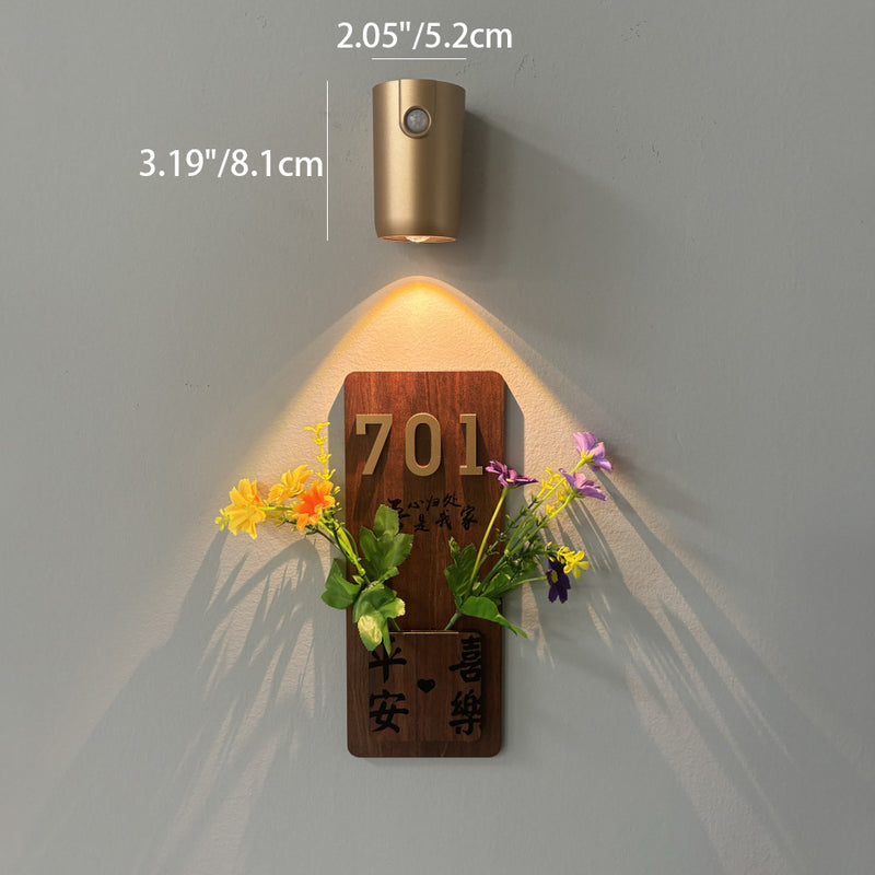 Lampe murale LED ABS rechargeable magnétique cylindrique industrielle contemporaine pour couloir 