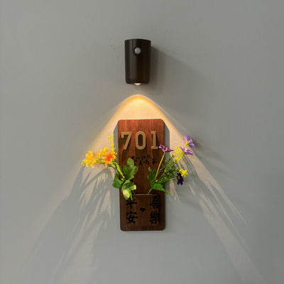 Lampe murale LED ABS rechargeable magnétique cylindrique industrielle contemporaine pour couloir 