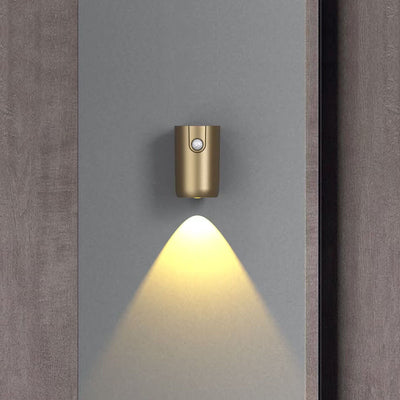Lampe murale LED ABS rechargeable magnétique cylindrique industrielle contemporaine pour couloir 