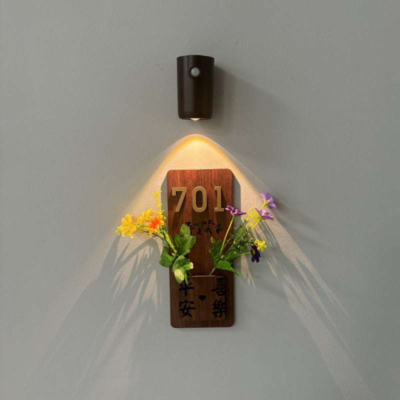 Lampe murale LED ABS rechargeable magnétique cylindrique industrielle contemporaine pour couloir 