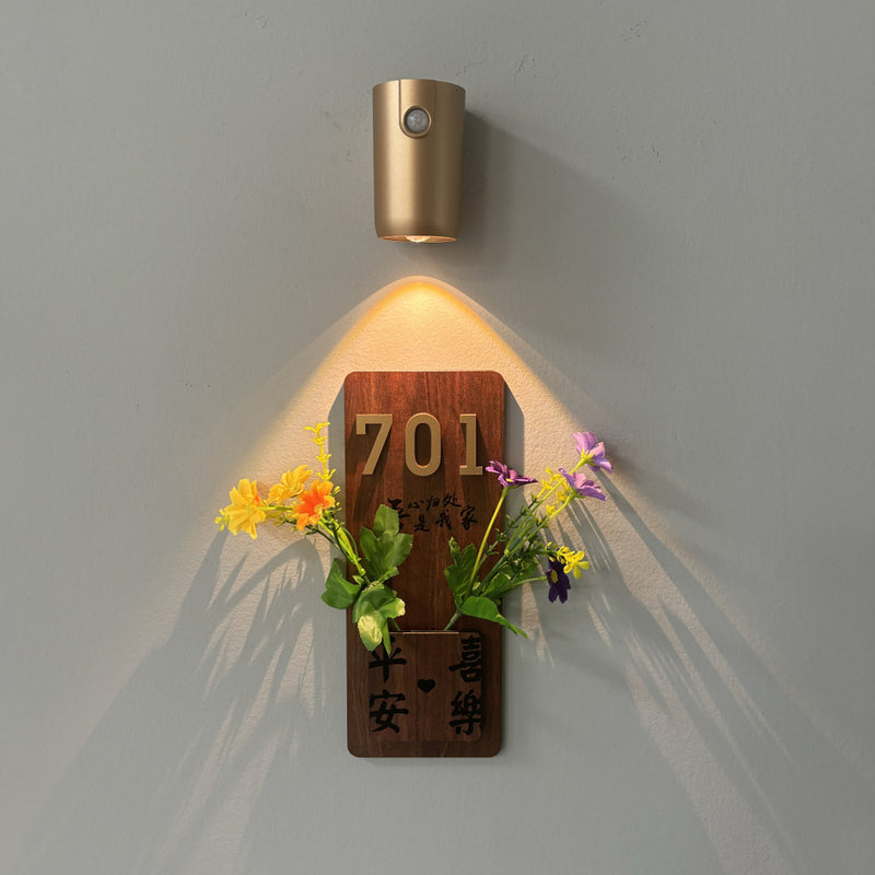 Lampe murale LED ABS rechargeable magnétique cylindrique industrielle contemporaine pour couloir 