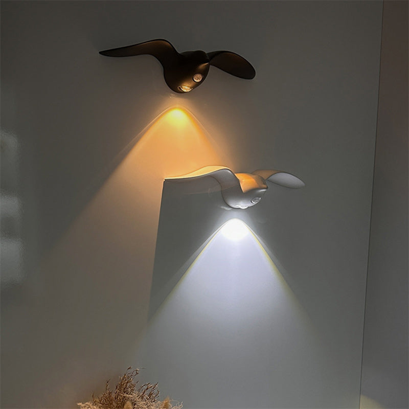 Applique murale LED Gull en ABS rechargeable étanche et créative contemporaine pour couloir 