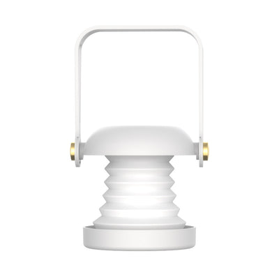 مصباح طاولة LED مع مرآة دائرية قابلة للطي وقابلة لإعادة الشحن مصنوع من السيليكا وABS وPC للإضاءة الليلية في غرفة النوم 