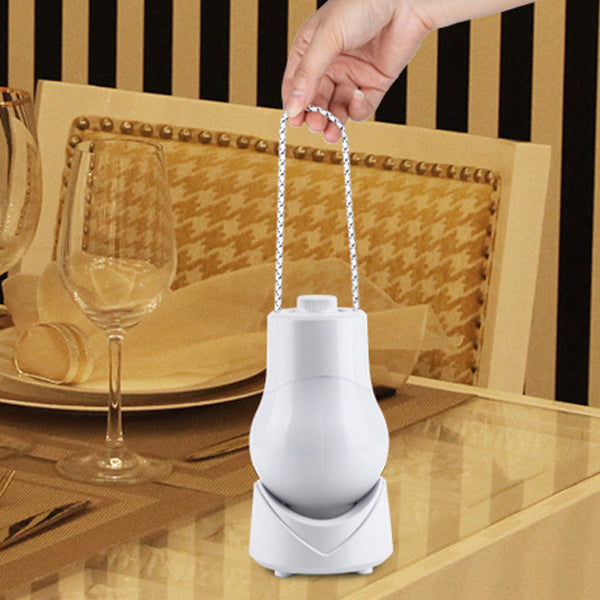 Lampe de Table LED avec Boîte à Musique Portable Rechargeable en ABS à Simplicité Moderne, Veilleuse pour Chambre 