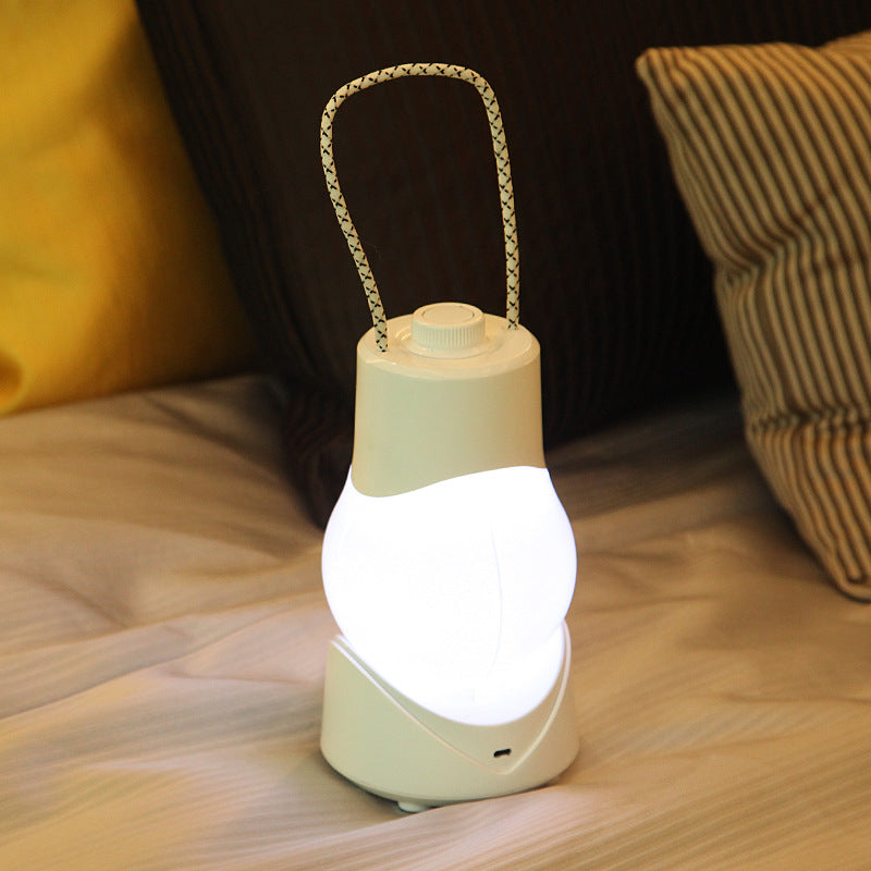Lampe de Table LED avec Boîte à Musique Portable Rechargeable en ABS à Simplicité Moderne, Veilleuse pour Chambre 