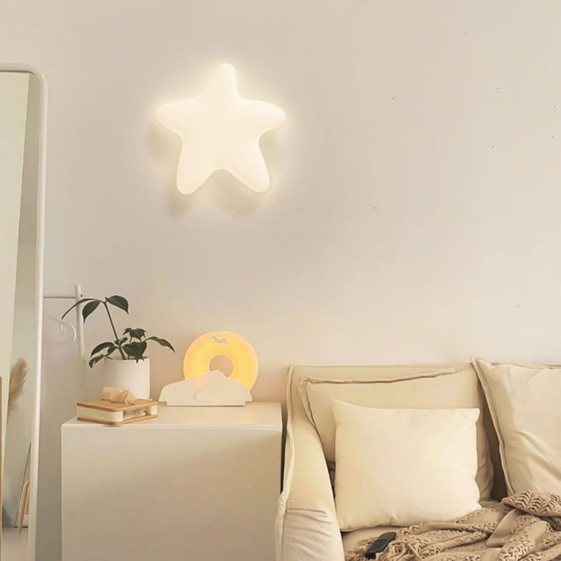 現代的な北欧ハードウェア PE スター クラウド リーフ LED フラッシュマウント天井灯 ホールウェイ用 