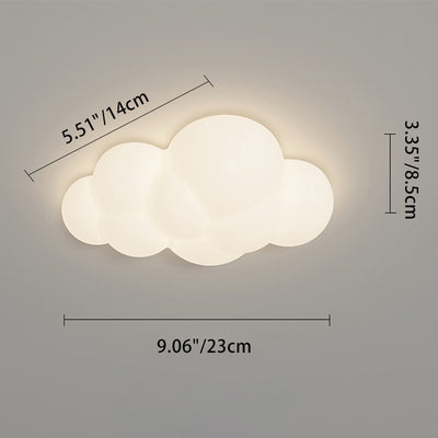現代的な北欧ハードウェア PE スター クラウド リーフ LED フラッシュマウント天井灯 ホールウェイ用 