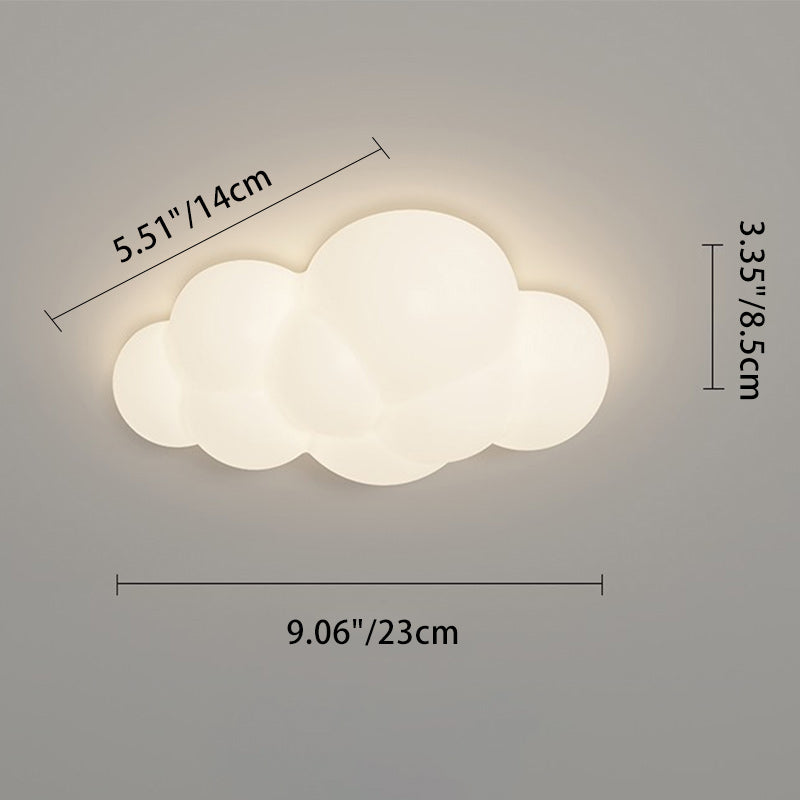 現代的な北欧ハードウェア PE スター クラウド リーフ LED フラッシュマウント天井灯 ホールウェイ用 