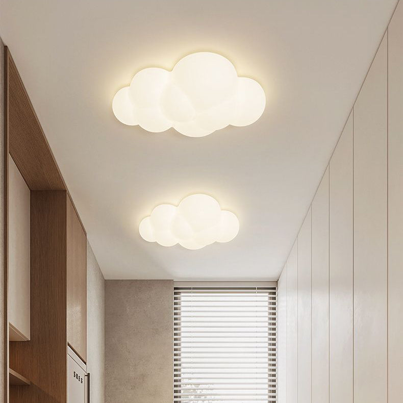 現代的な北欧ハードウェア PE スター クラウド リーフ LED フラッシュマウント天井灯 ホールウェイ用 