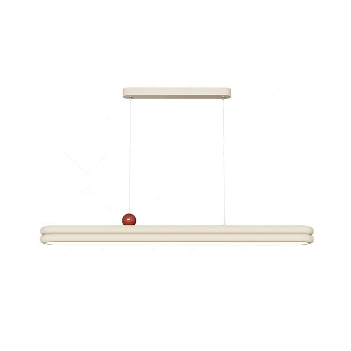 Traditionelle französische Gummi-Holz Aluminium PVC elliptische Zwei-Ebenen LED-Kronleuchter Insellicht für das Esszimmer 