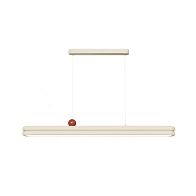 Traditionelle französische Gummi-Holz Aluminium PVC elliptische Zwei-Ebenen LED-Kronleuchter Insellicht für das Esszimmer 