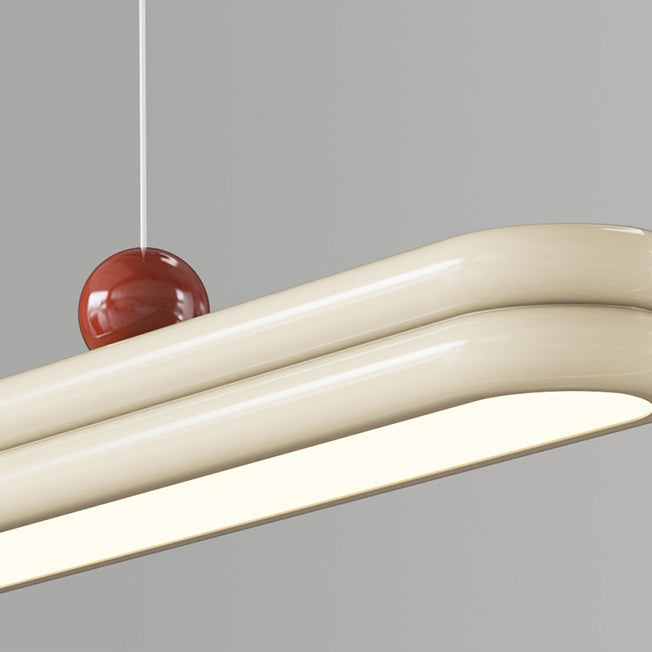 Traditionelle französische Gummi-Holz Aluminium PVC elliptische Zwei-Ebenen LED-Kronleuchter Insellicht für das Esszimmer 