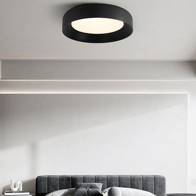 Luz de techo LED empotrada de hierro acrílico redonda minimalista moderna para dormitorio 