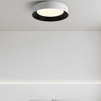 Luz de techo LED empotrada de hierro acrílico redonda minimalista moderna para dormitorio 