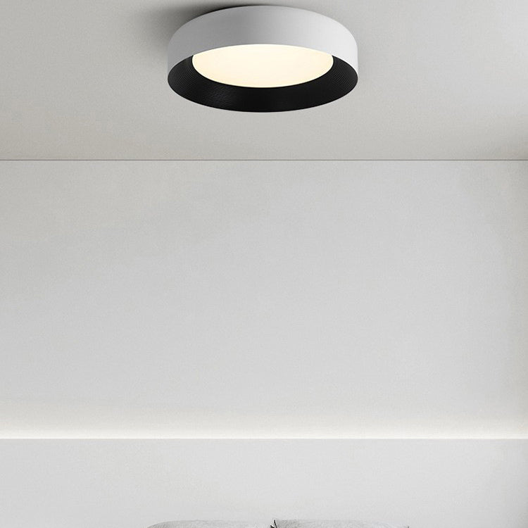 Luz de techo LED empotrada de hierro acrílico redonda minimalista moderna para dormitorio 