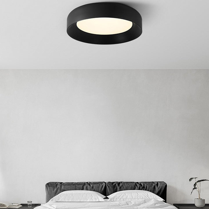 Luz de techo LED empotrada de hierro acrílico redonda minimalista moderna para dormitorio 