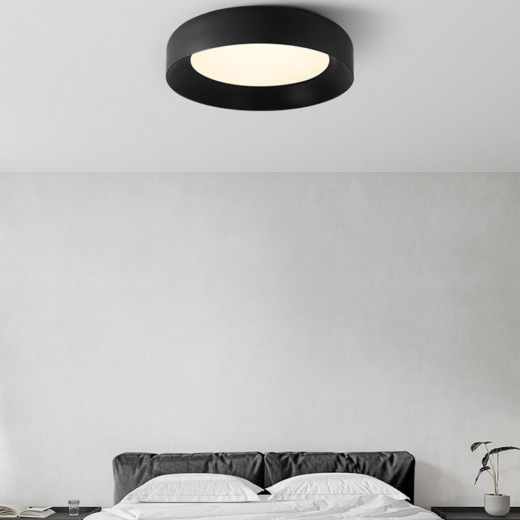 Luz de techo LED empotrada de hierro acrílico redonda minimalista moderna para dormitorio 