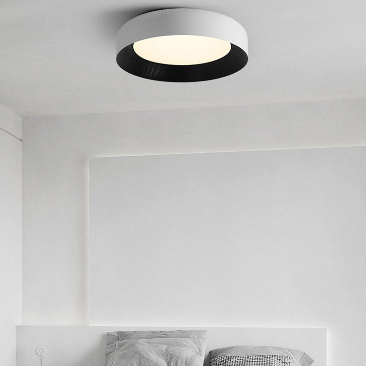 Luz de techo LED empotrada de hierro acrílico redonda minimalista moderna para dormitorio 
