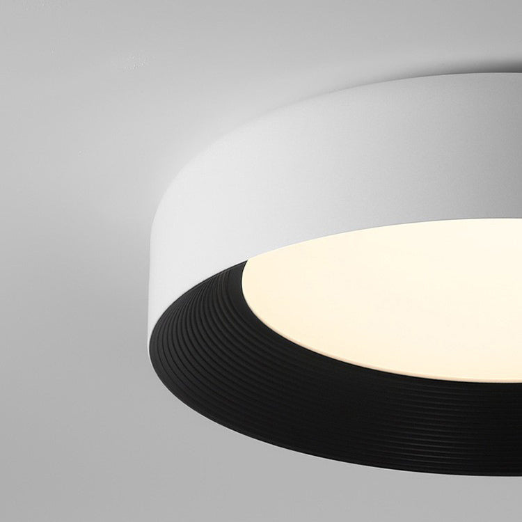 Luz de techo LED empotrada de hierro acrílico redonda minimalista moderna para dormitorio 