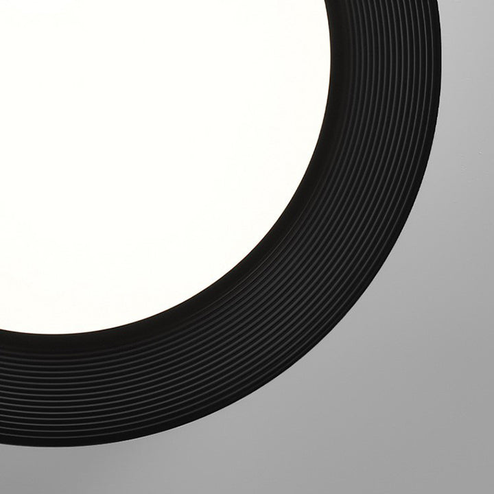 Luz de techo LED empotrada de hierro acrílico redonda minimalista moderna para dormitorio 