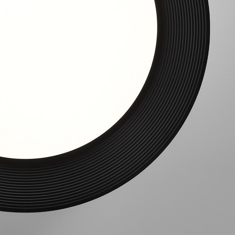 Luz de techo LED empotrada de hierro acrílico redonda minimalista moderna para dormitorio 