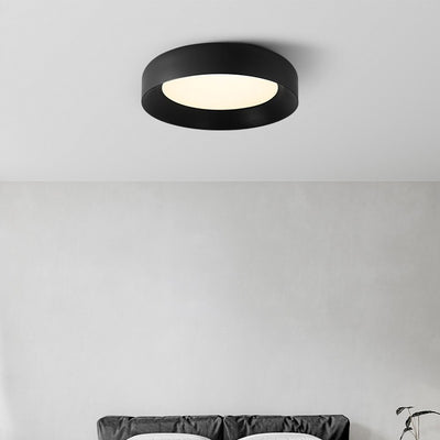 Luz de techo LED empotrada de hierro acrílico redonda minimalista moderna para dormitorio 