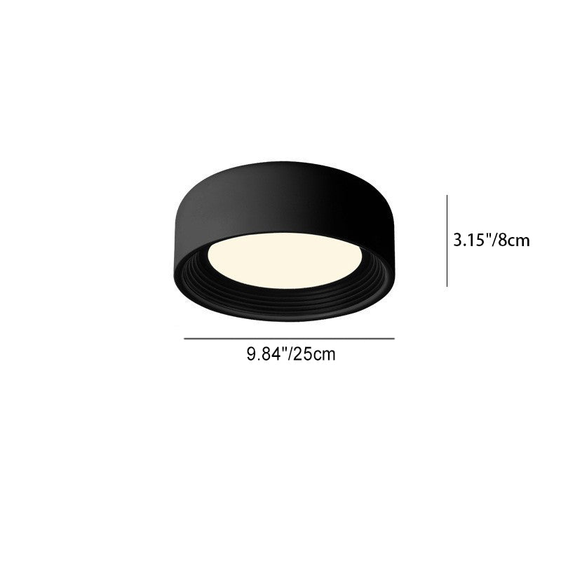 Luz de techo LED empotrada de hierro acrílico redonda minimalista moderna para dormitorio 
