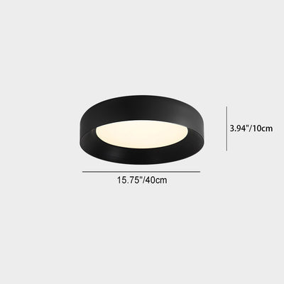 Luz de techo LED empotrada de hierro acrílico redonda minimalista moderna para dormitorio 